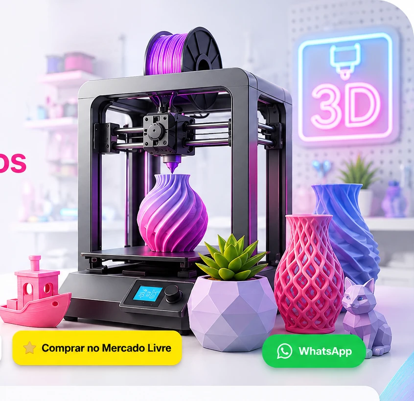 Impressão 3D e produtos Resolve Já Store